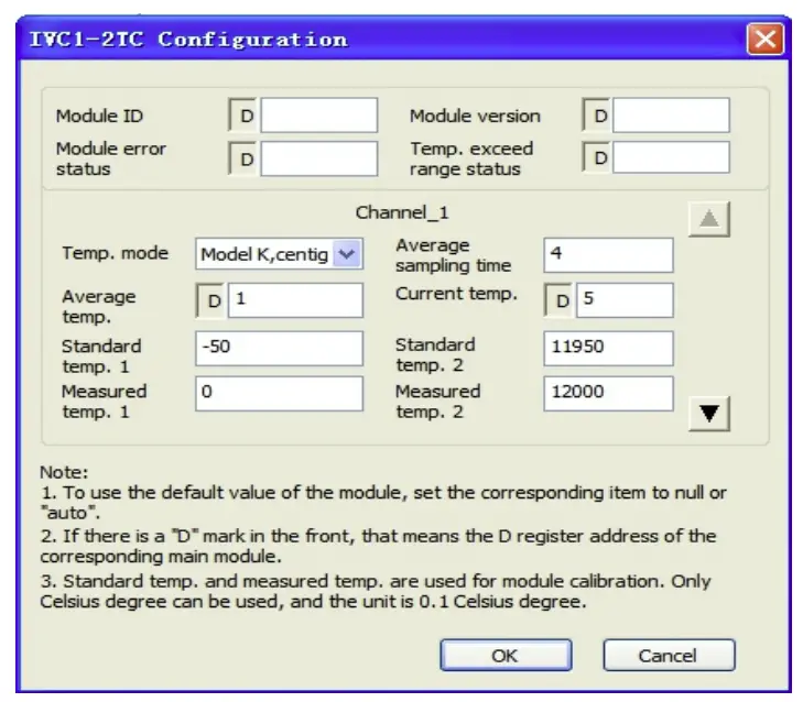 Changing CH1 characteristic