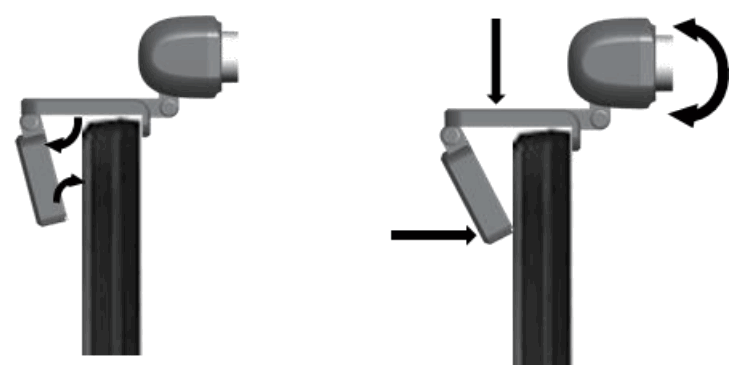 denver WEC 3110 Webcam - placement on a monitor