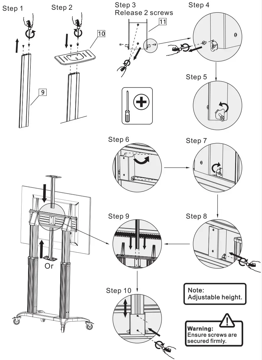 multibrackets 7350105213120 M Motorized Public Floorstand Dual Pillar 180 HD - FIGURE 16