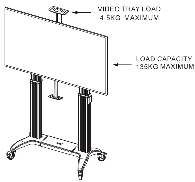 multibrackets 7350105213120 M Motorized Public Floorstand Dual Pillar 180 HD - FIGURE 3