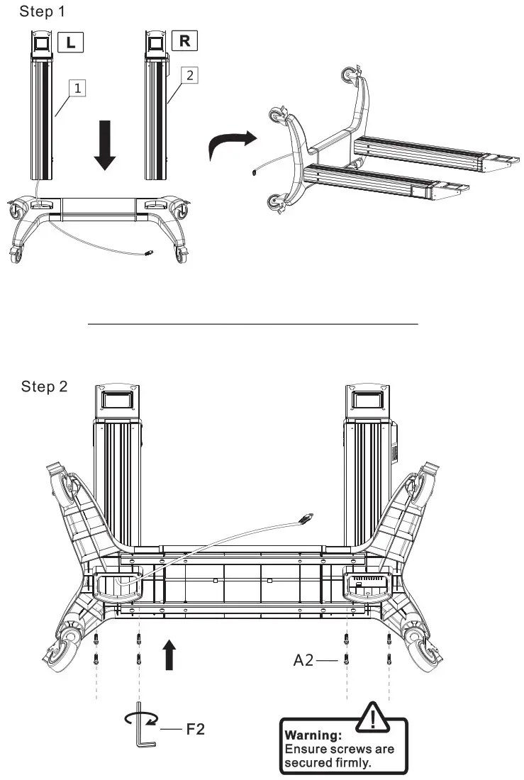 multibrackets 7350105213120 M Motorized Public Floorstand Dual Pillar 180 HD - FIGURE 7