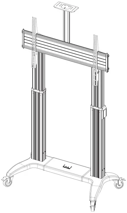 multibrackets 7350105213120 M Motorized Public Floorstand Dual Pillar 180 HD