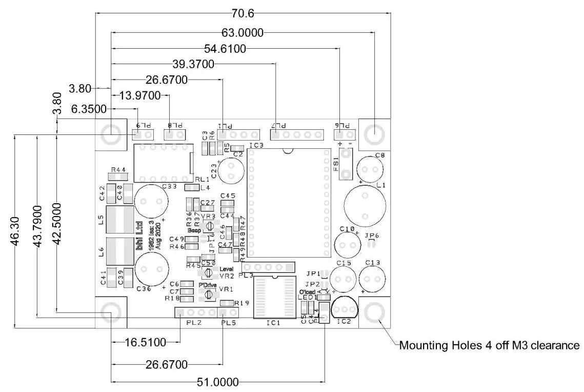 bhi NEDSP1962 KBD Noise Cancellation Module - Physical Dimensions