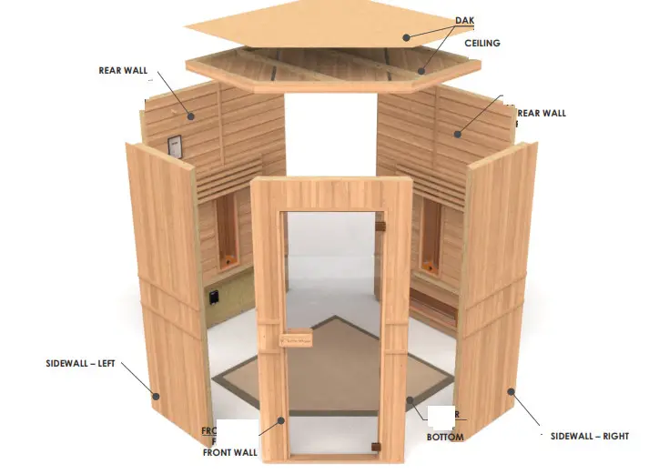 InfraWave RR-130 PENTAGON Infrared Sauna - 1