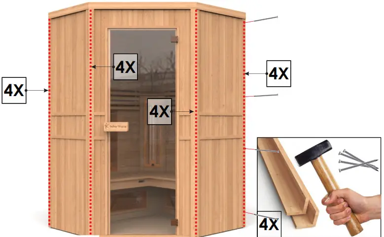 InfraWave RR-130 PENTAGON Infrared Sauna - 22