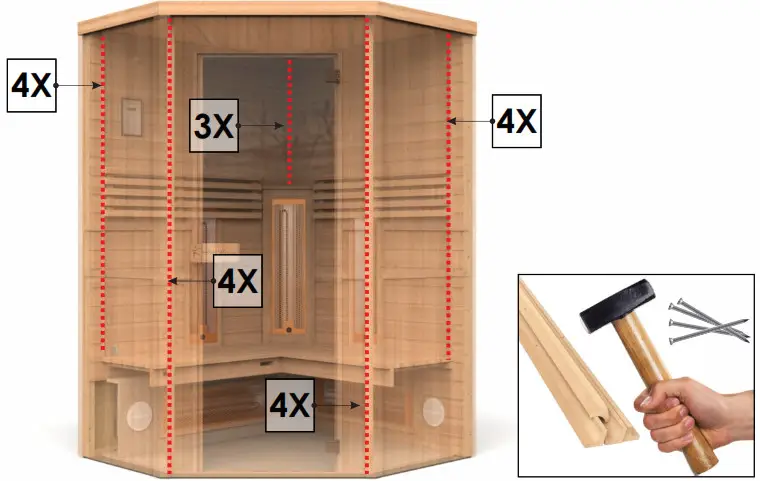 InfraWave RR-130 PENTAGON Infrared Sauna - 23
