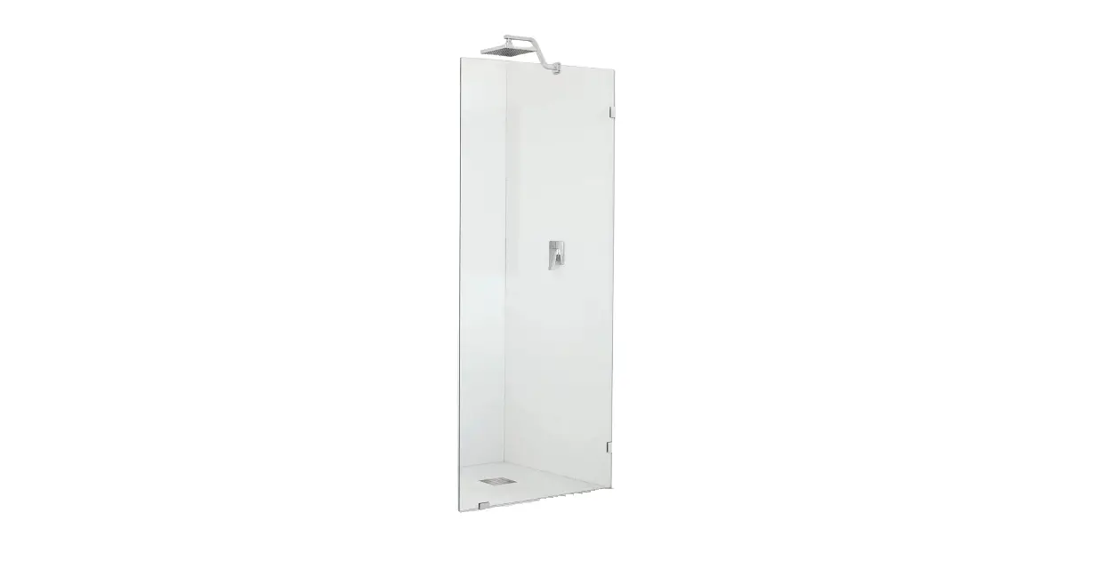 Glass Warehouse B084brv7s7 Bf Shower Enclosure Stationary Glass Panel Installation Guide