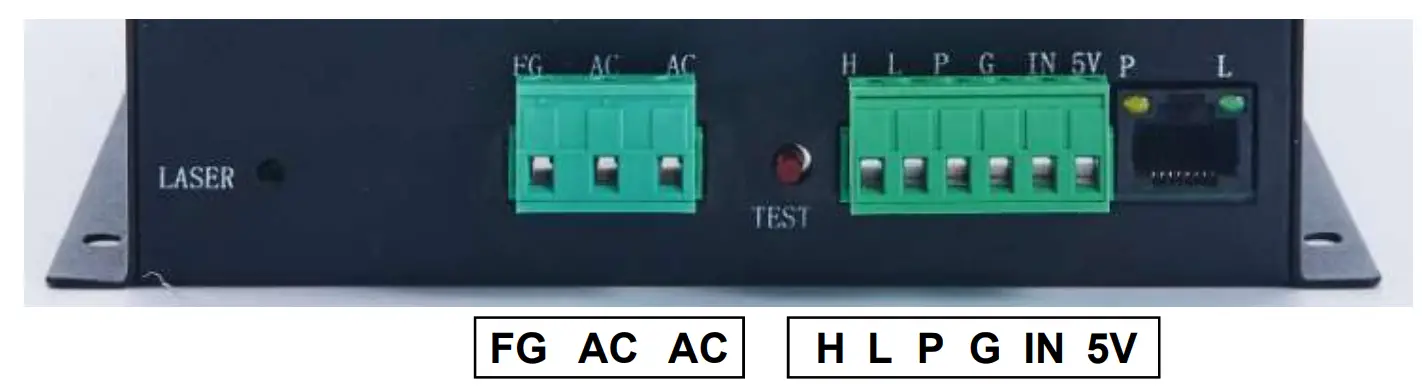 OMTech MYJG-80W Laser Power Supply Terminals