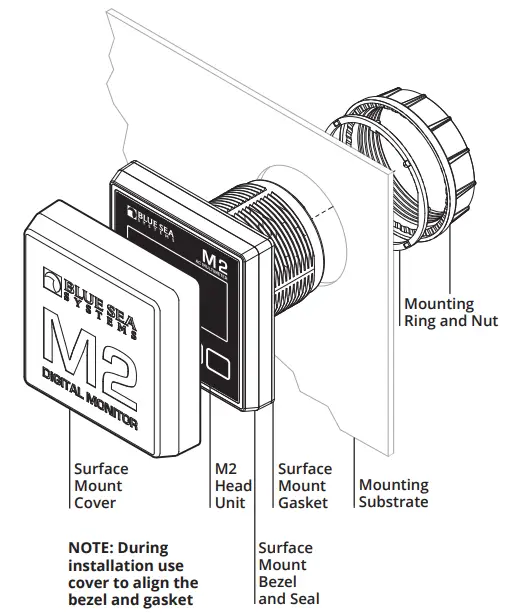 BLUE SEA SYSTEMS M2 OLED Digital Monitor 1833 DC Voltmeter - fig 4