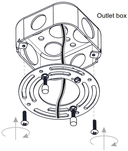QUOIZEL QSF5595AWN Wintergreen 15 Inch 3 Light Aged Walnut Semi Flush Mount - INSTALLATION 2