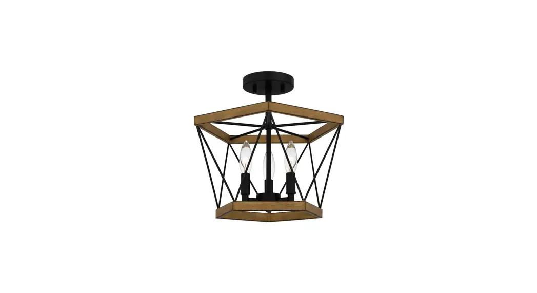 Quoizel Qsf5595awn Wintergreen 15 Inch 3-light Aged Walnut Semi-flush Mount Installation Guide