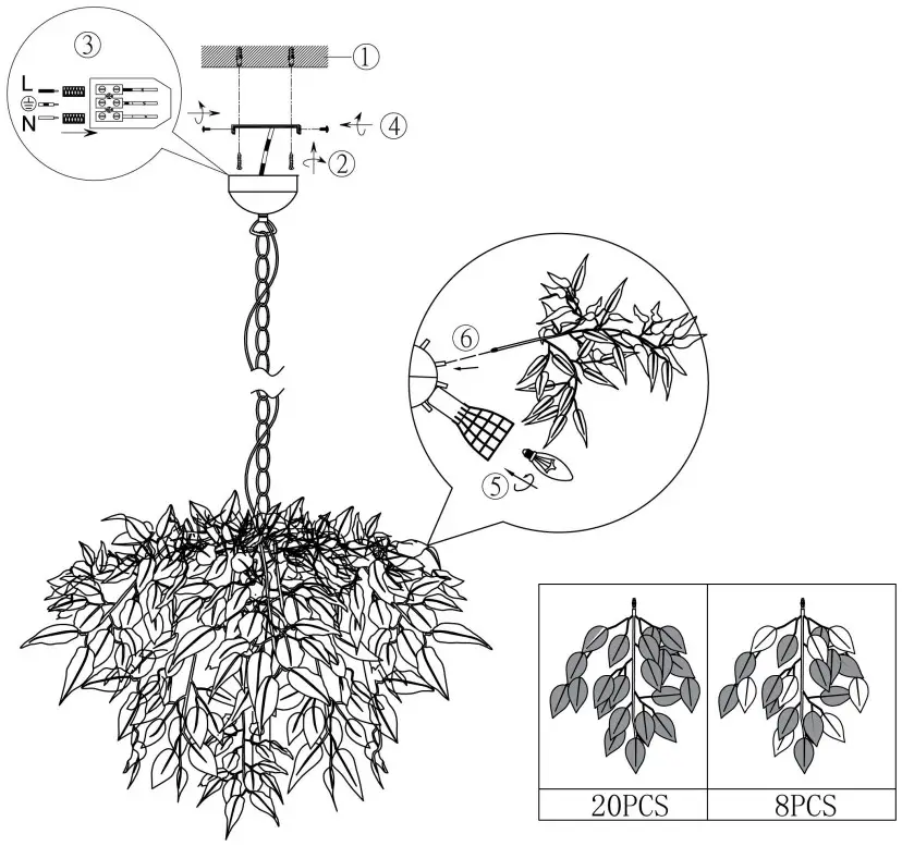 TRIO R10464032 Pendant Ceiling Light
