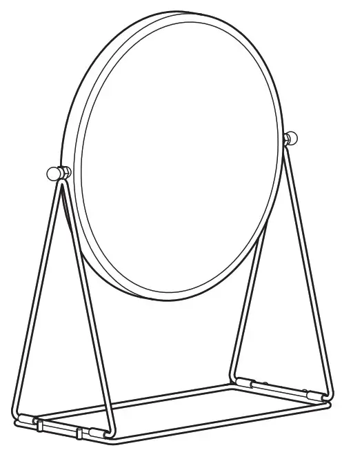 IKEA LASSBYN Table Mirror 17 cm - Cover