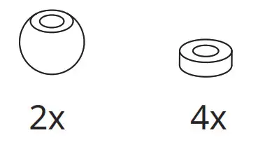 IKEA LASSBYN Table Mirror 17 cm - Overview 2