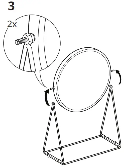 IKEA LASSBYN Table Mirror 17 cm - Overview 5