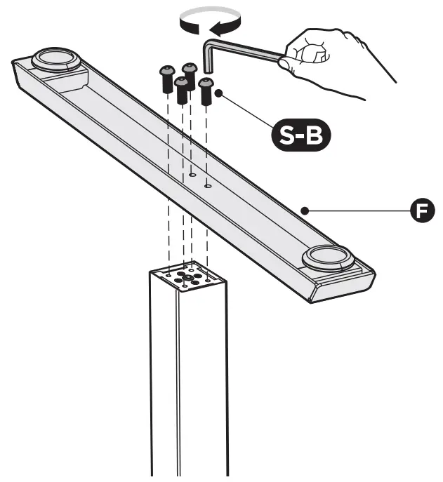 PrimeCables Cab N06 22D Manual Ergo Standing Desk Frame - fig 2