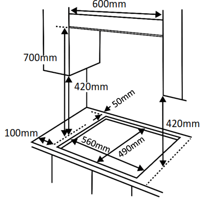 Russell Hobbs RH60GH401SS 59Cm Wide 4-Burner Gas Hob - 2