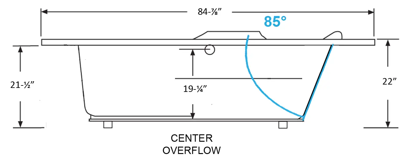 MANSFIELD 3781197 Acrylic Swirl-Way Bathtub 4
