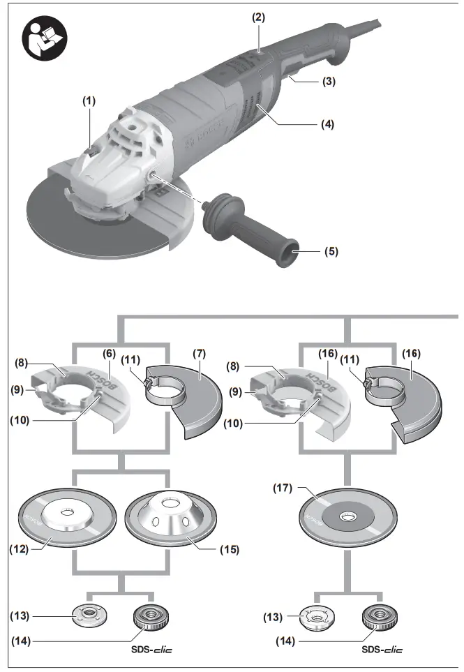 BOSCH GWS 30 230 Head Grinder - Fig 1
