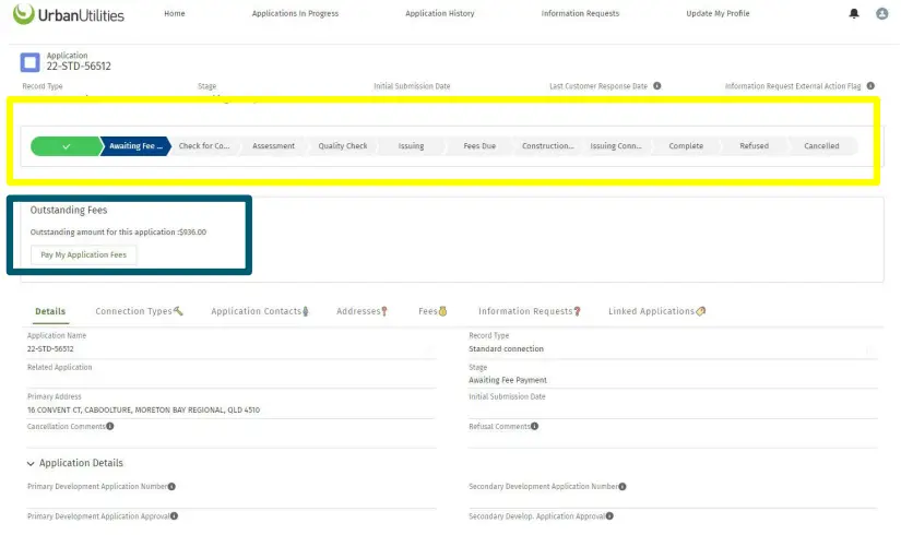 Urban Utilities Developer Services Portal - Figure 11