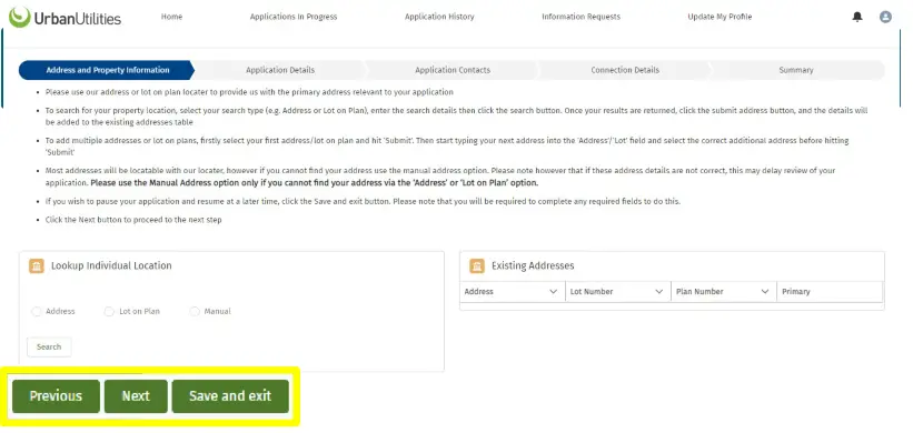 Urban Utilities Developer Services Portal - Figure 18