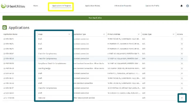 Urban Utilities Developer Services Portal - Figure 5