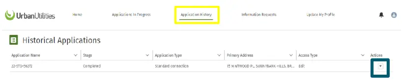 Urban Utilities Developer Services Portal - Figure 6