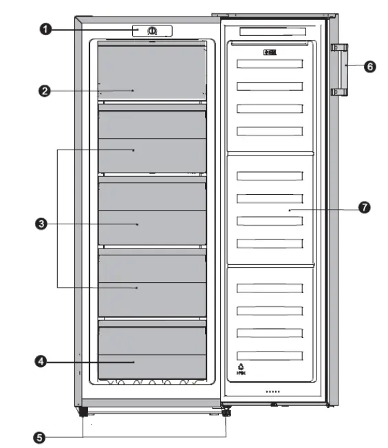 HEINNER HFF-N165F Freezer - parts