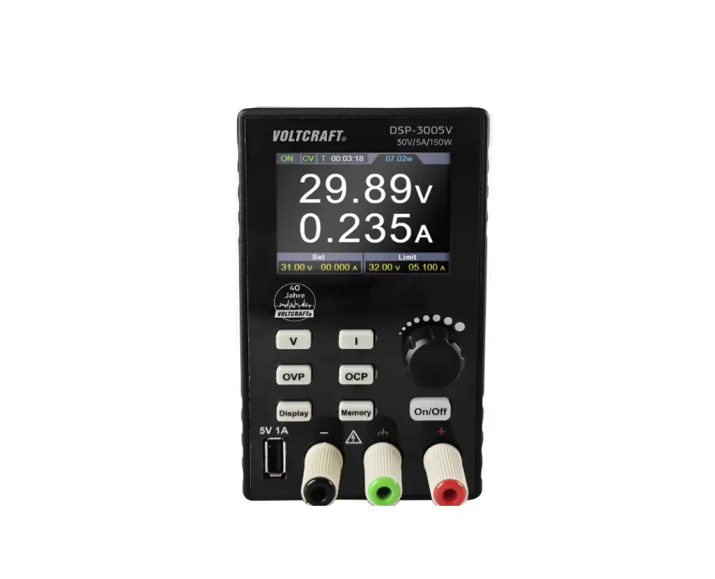 Voltcraft Dsp Serie Single Channel Dc Power Supply User Manual