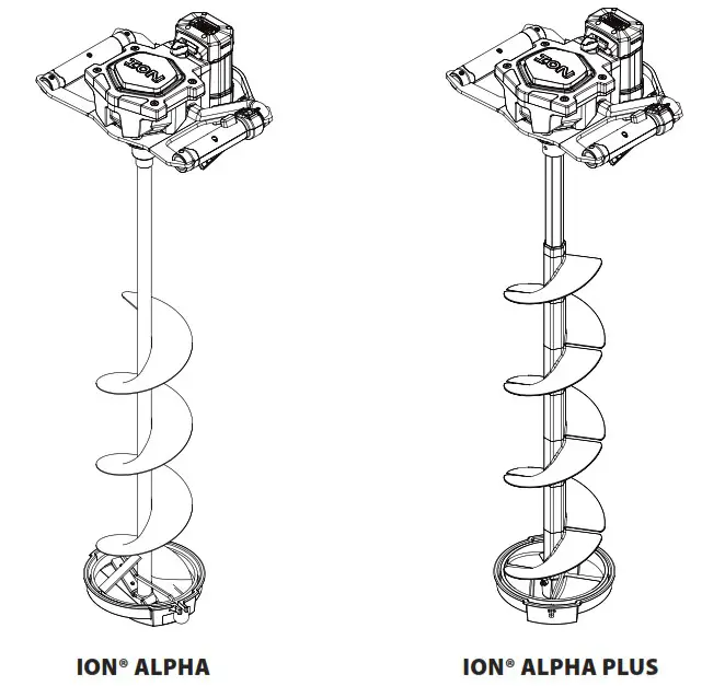 ION ALPHA Electric Ice Auger - Cover