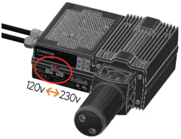 D-BOX G5 Haptic Motion System - VOLTAGE SELECTION