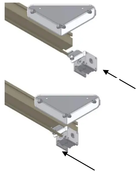 ROPOX FlexiManual Corner Wall Mounted Corner Frame - fitting1