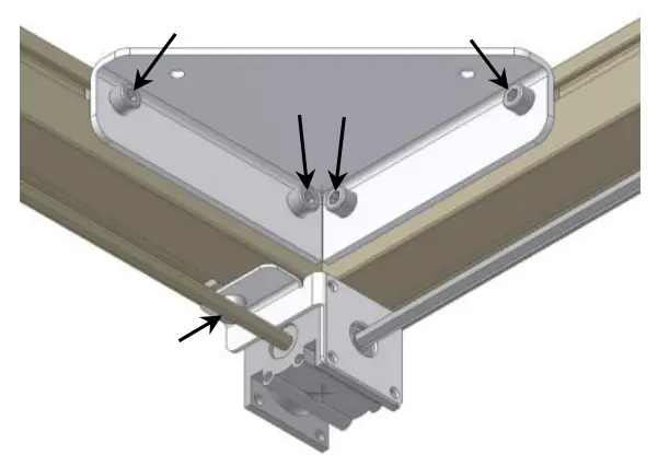 ROPOX FlexiManual Corner Wall Mounted Corner Frame -fitting10