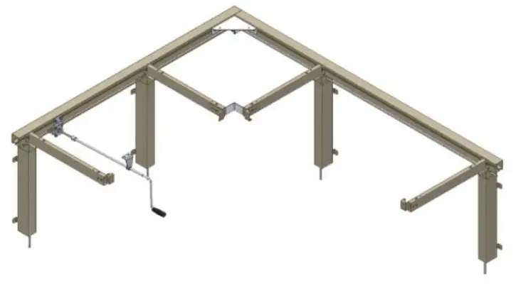 ROPOX FlexiManual Corner Wall Mounted Corner Frame -fitting14