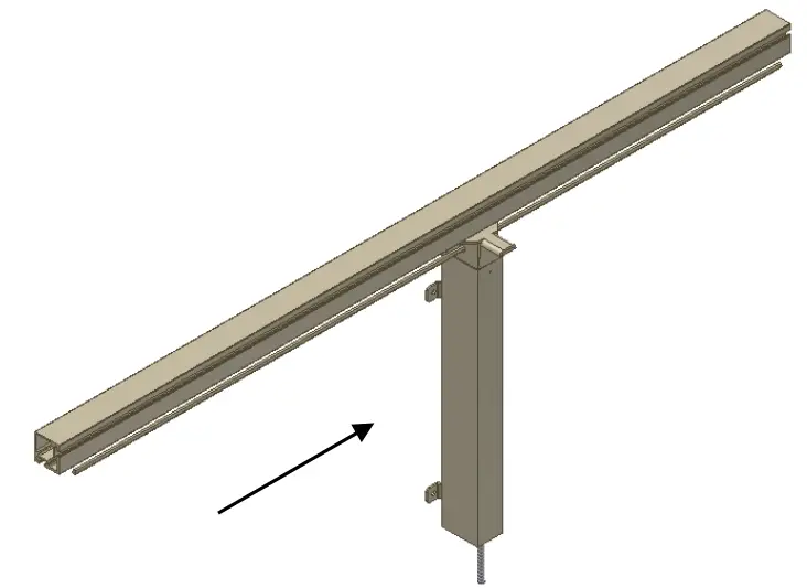 ROPOX FlexiManual Corner Wall Mounted Corner Frame - leg