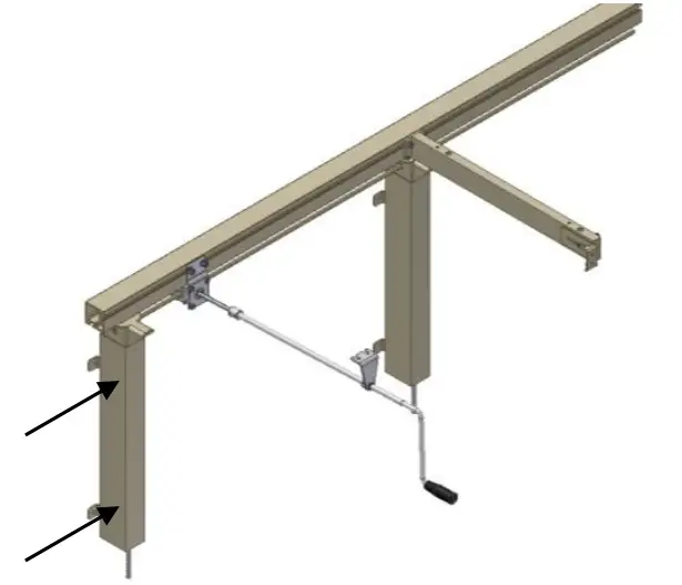 ROPOX FlexiManual Corner Wall Mounted Corner Frame -screws 1