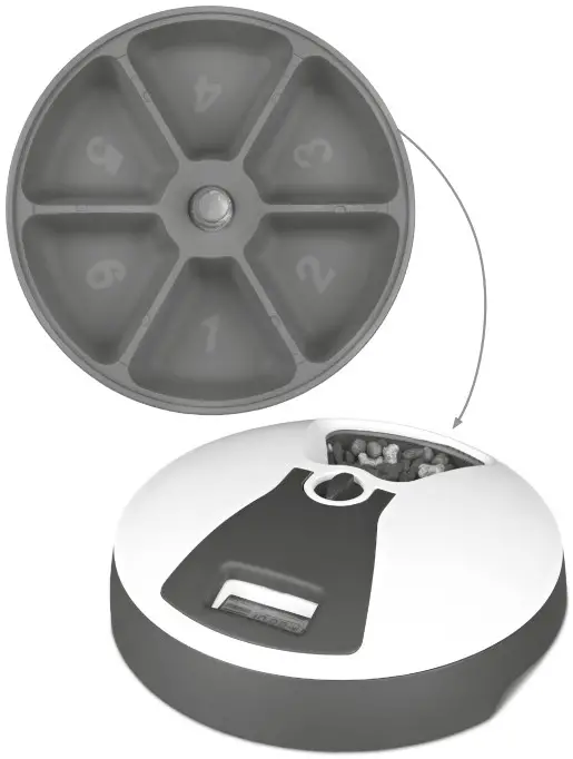 Trixie TX6 Automatic Feeder - batteries and dispose 2