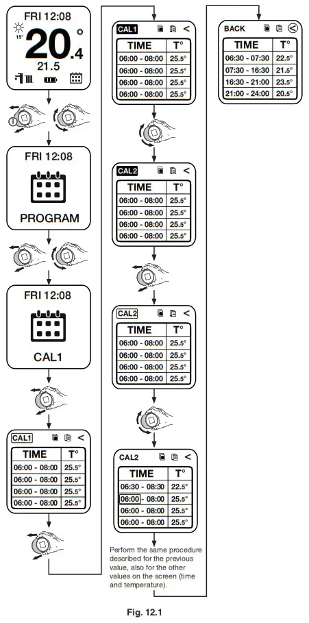 ALPHA Smartech Plus Intelligent WiFi Enabled Thermostat - DAILY CALENDAR SETTING