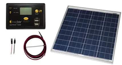 Grape Solar GS-50-KIT 50 Watt Off-Grid Charging Kit