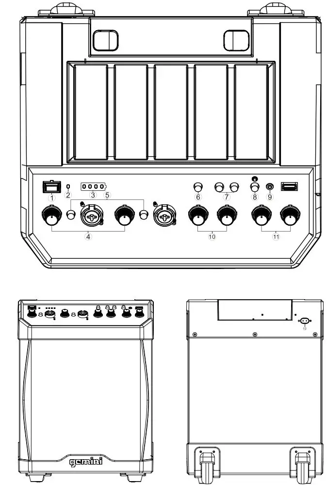 gemini MPA-3600 Portable Rechargeable Bluetooth Speaker User Manual - PORTABLE RECHARGEABLE BLUETOOTH PA SYSTEM