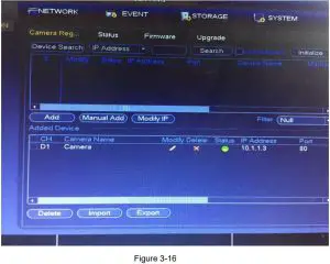 Adding Camera Remotely