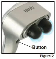 Homedics PA-MET1 Therapist Select Percussion Massager with Polished Aluminum Cover with Heat Instruction - Change Attachments