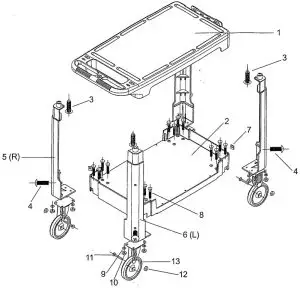 Exploded Cart Diagram