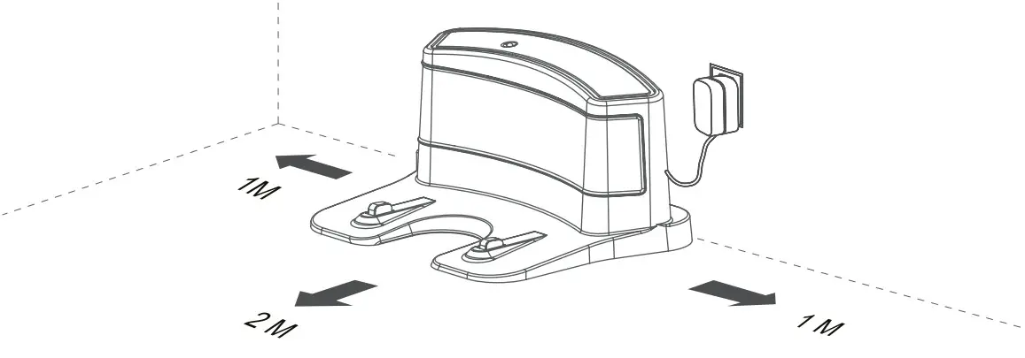 AiRROBO P10 Robot Vacuum Cleaner - Connect the charging base