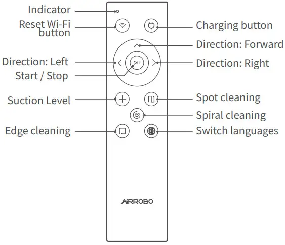 AiRROBO P10 Robot Vacuum Cleaner - Remote control