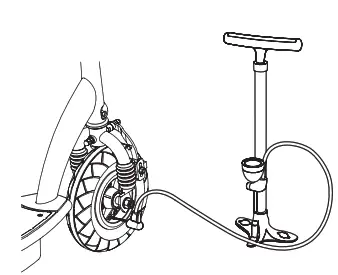 bicycle-style tire pump