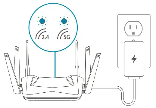 D Link DIR-X4860 AX4800 Mesh WiFi 6 Router - WEB BROWSER SETUP 1