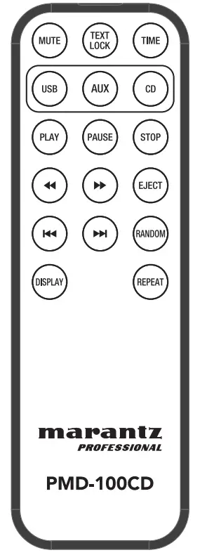 marantz PMD 100CD CD USB Media Player - Remote Control