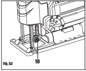 Wickes Cordless Jigsaw Owners - BLADE FITTING 3