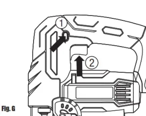 Wickes Cordless Jigsaw Owners - LOCK OFF SWITCH